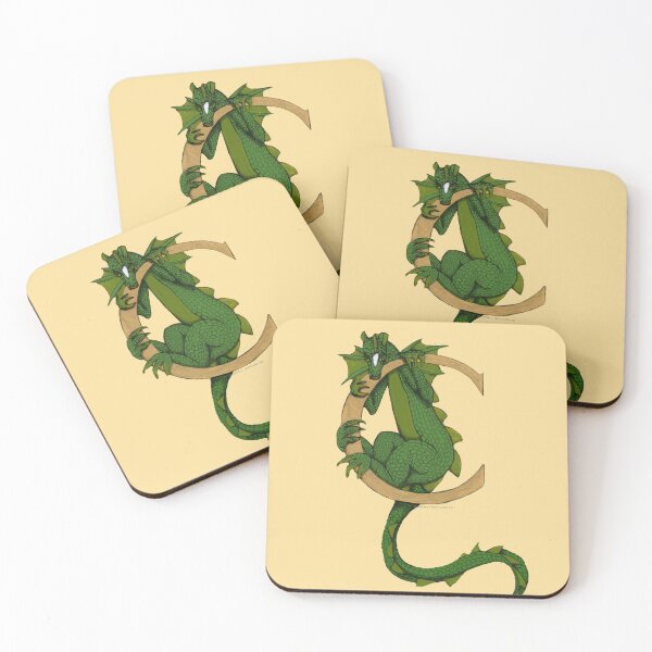 Item preview, Green Dragon Letter C 2023 designed and sold by Donnahuntriss.