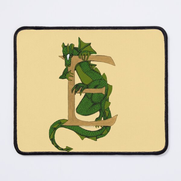 Item preview, Green Dragon Letter E 2023 designed and sold by Donnahuntriss.