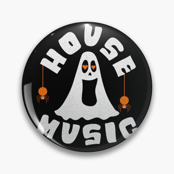 Item preview, HOUSE MUSIC  - Halloween Vibes (White/Orange)  designed and sold by Discothreadz.