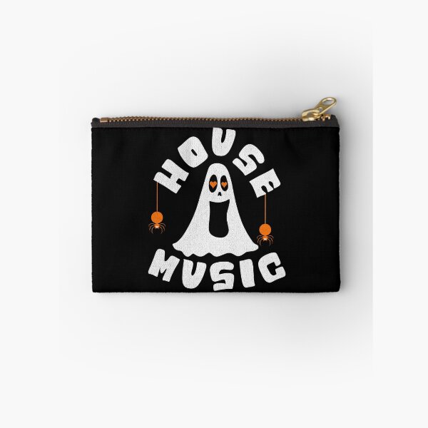 Item preview, HOUSE MUSIC  - Halloween Vibes (White/Orange)  designed and sold by Discothreadz.