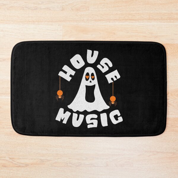 Item preview, HOUSE MUSIC  - Halloween Vibes (White/Orange)  designed and sold by Discothreadz.