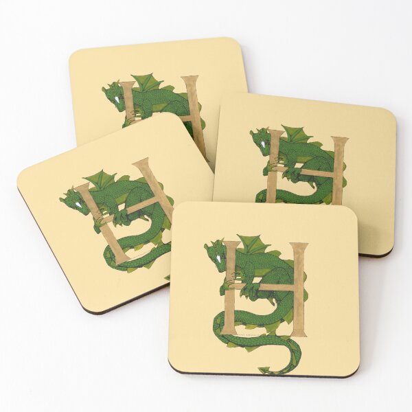 Item preview, Green Dragon Letter H 2023 designed and sold by Donnahuntriss.