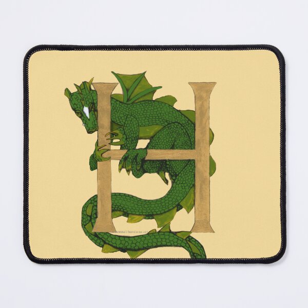 Item preview, Green Dragon Letter H 2023 designed and sold by Donnahuntriss.
