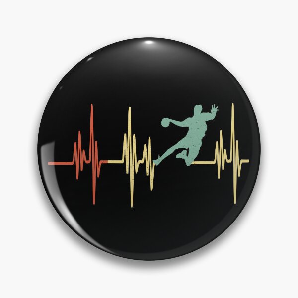 Item preview, Heart Beating Handball Vintage Style Sports Handball Lovers Gift designed and sold by YAHIA-14.