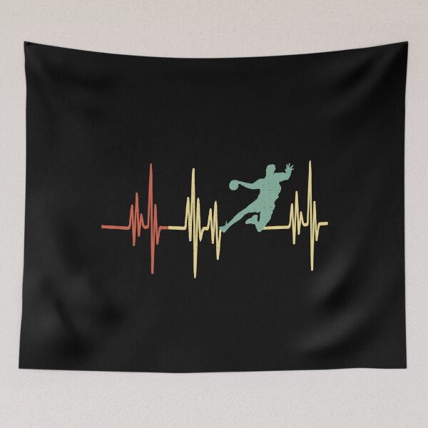 Item preview, Heart Beating Handball Vintage Style Sports Handball Lovers Gift designed and sold by YAHIA-14.