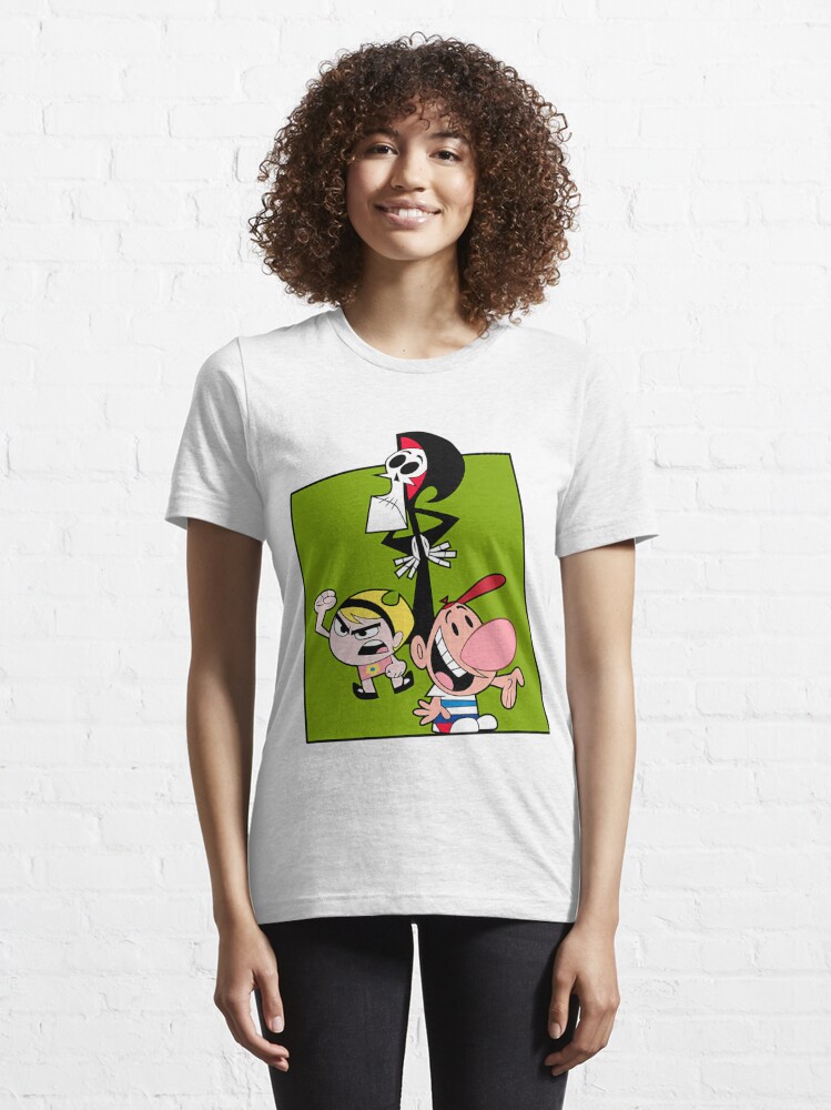 As Terríveis Aventuras De Billy E Mandy, Camiseta 100% Algodão As