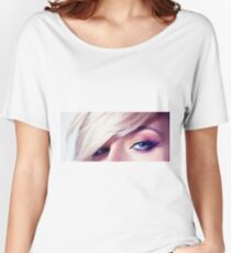 Close up eye with beautiful colors Women's Relaxed Fit T-Shirt
