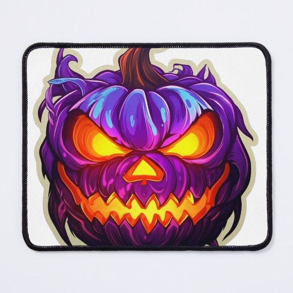 Item preview, luminous gray calavasa stylo halloween designed and sold by Stickerlion.