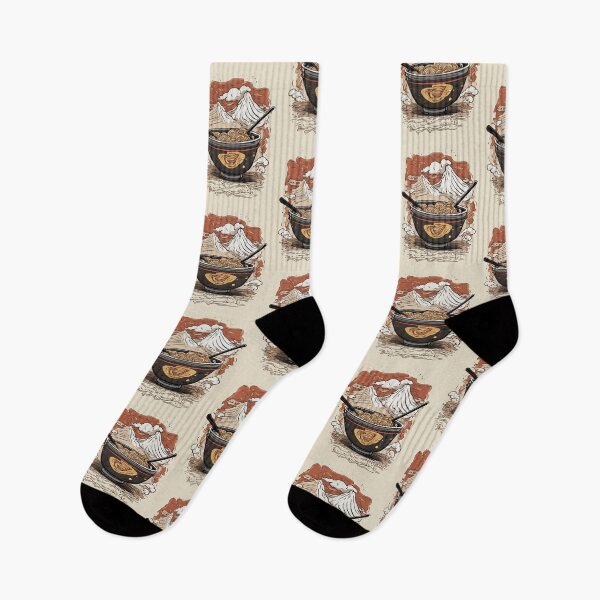 Item preview, Kawaii Ramen Mountains - Noodles and Peaks designed and sold by ThePrism.