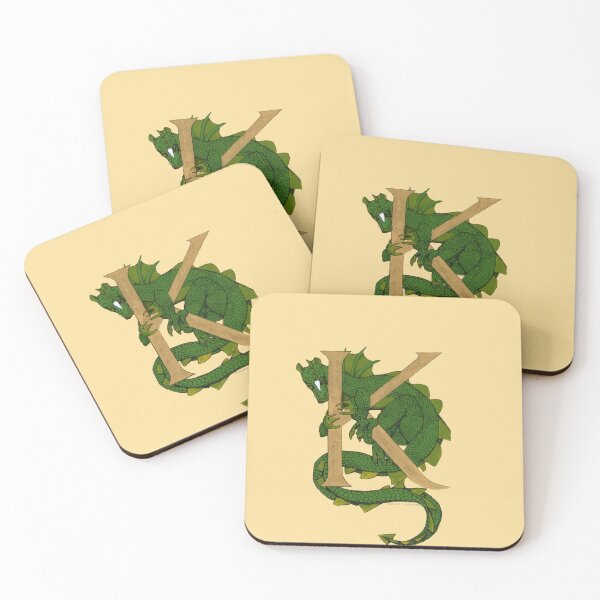 Item preview, Green Dragon Letter K 2023 designed and sold by Donnahuntriss.