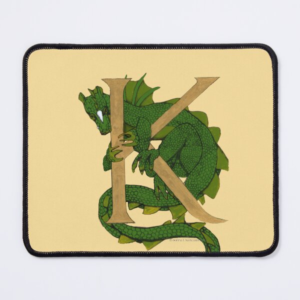 Item preview, Green Dragon Letter K 2023 designed and sold by Donnahuntriss.