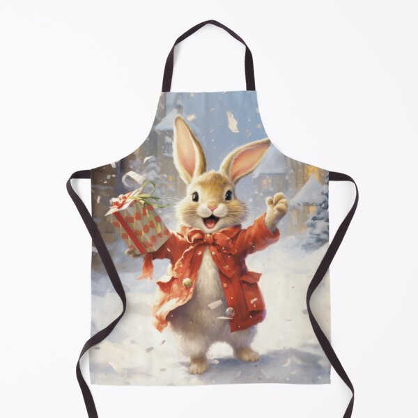 Item preview, Joyous Rabbit with a Christmas Present designed and sold by OddCorro.