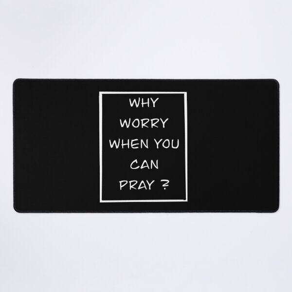 Item preview, Inspirational motivational affirmation of faith, why worry when you can pray designed and sold by Artonmytee.