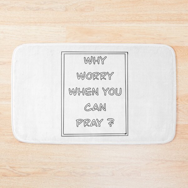 Item preview, Inspirational motivational affirmation of faith, why worry when you can pray designed and sold by Artonmytee.