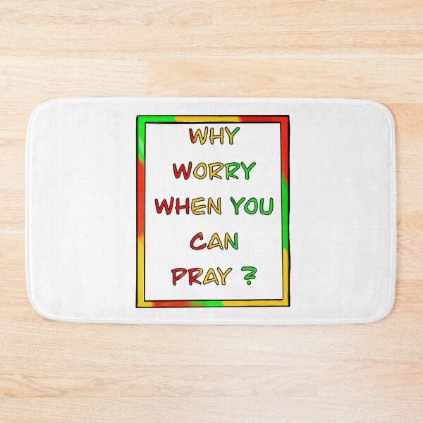Item preview, Reggae Inspirational motivational affirmation of faith, why worry when you can pray designed and sold by Artonmytee.