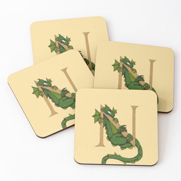 Item preview, Green Dragon Letter N 2023 designed and sold by Donnahuntriss.