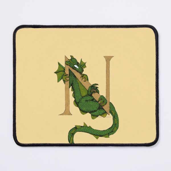 Item preview, Green Dragon Letter N 2023 designed and sold by Donnahuntriss.