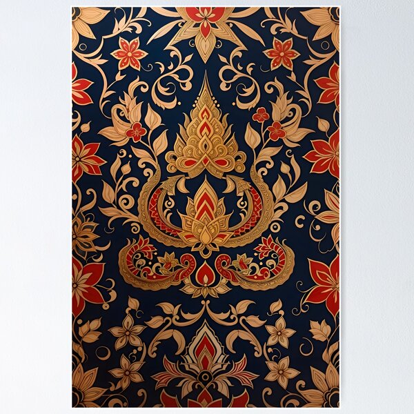 Item preview, Royal Red and Gold designed and sold by MobizArt.