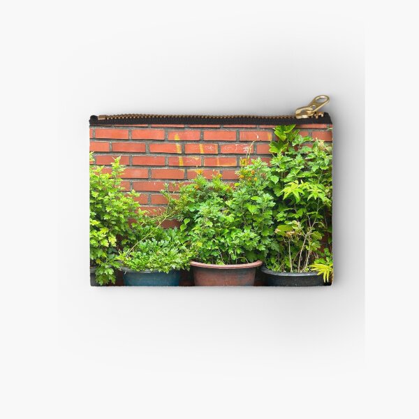 Item preview, Plant Pots Against an Old Brick Wall designed and sold by YemmyZImages.