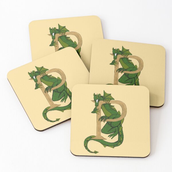 Item preview, Green Dragon Letter P 2023 designed and sold by Donnahuntriss.