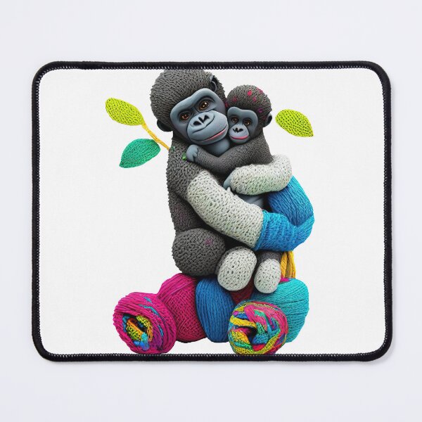Item preview, A mother and a gorilla hug each other until they are envious. designed and sold by Natcharee.