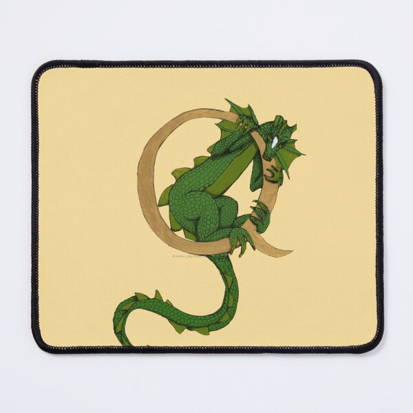 Item preview, Green Dragon Letter Q 2023 designed and sold by Donnahuntriss.
