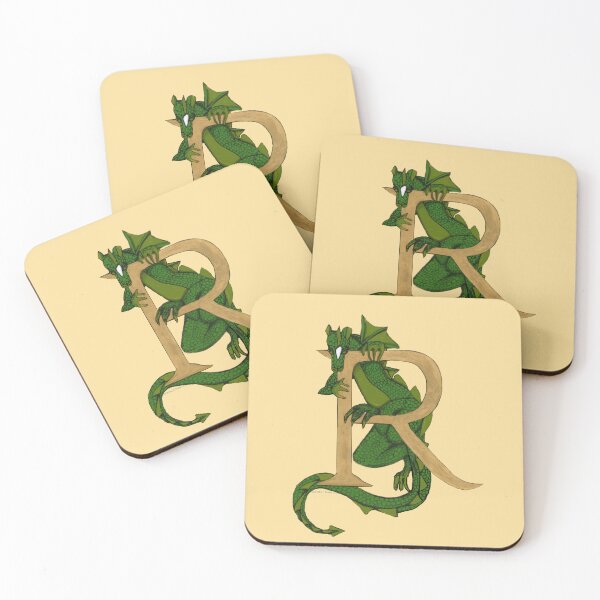 Item preview, Green Dragon Letter R 2023 designed and sold by Donnahuntriss.