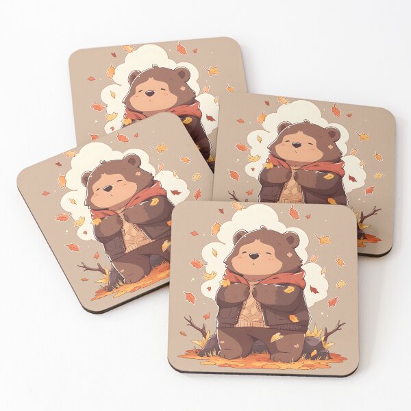 Item preview, Chill Brown Bear in Mocha Brown Jacket designed and sold by InkedBeasts.