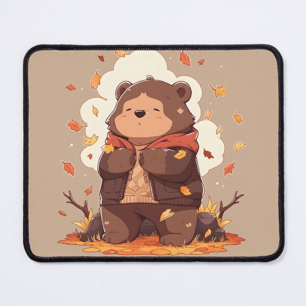 Item preview, Chill Brown Bear in Mocha Brown Jacket designed and sold by InkedBeasts.