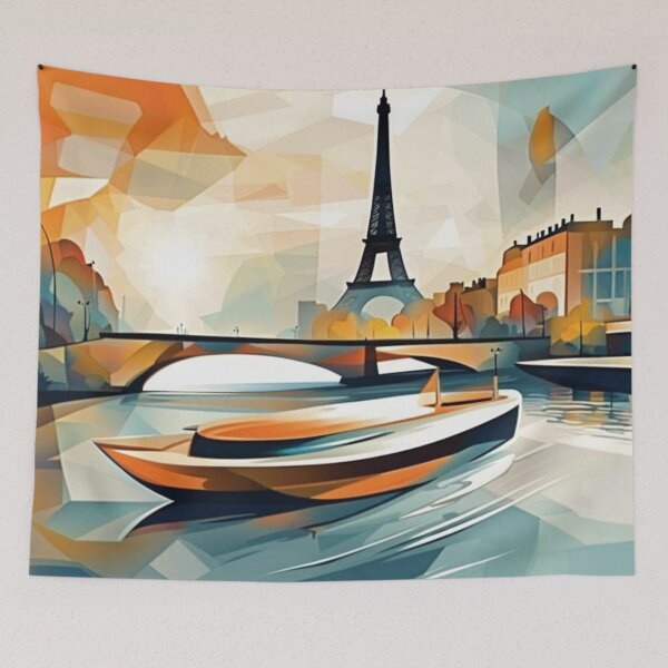 Item preview, Paris Seine river boat designed and sold by JackFreestone.