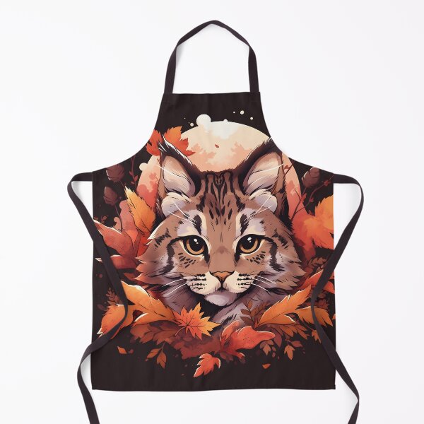 Item preview, Proud Bobcat in Fall Leaves designed and sold by InkedBeasts.