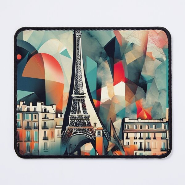 Item preview, Paris abstract art with Eiffel Tower designed and sold by JackFreestone.