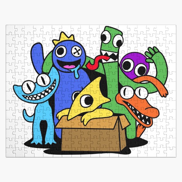 Artikel-Vorschau von Rainbow Friends Kapitel zwei mit Cyan und Gelb, designt und verkauft von TheBullishRhino.