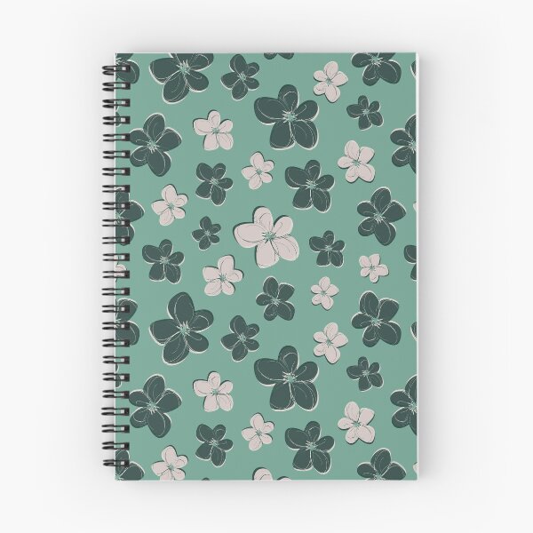 Item preview, Boho-chic teal floral pattern designed and sold by JinJinYoon.