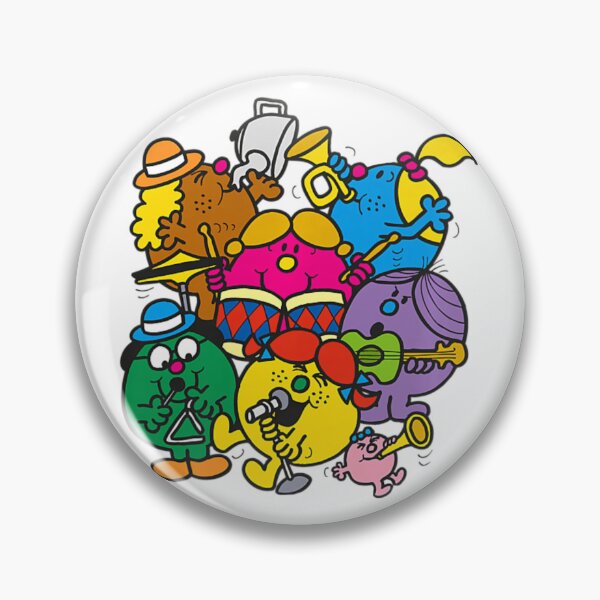 Item preview, Mr. Men Little Miss Retro Music Jam Time Chibi for kids designed and sold by BomRomeg.