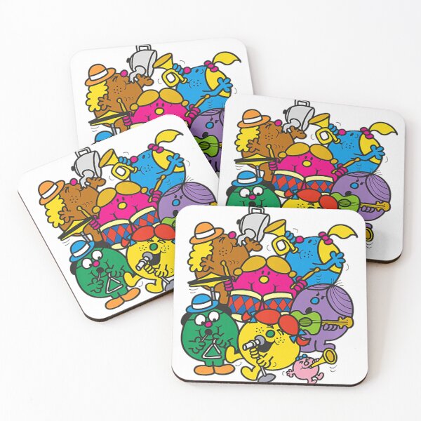 Item preview, Mr. Men Little Miss Retro Music Jam Time Chibi for kids designed and sold by BomRomeg.