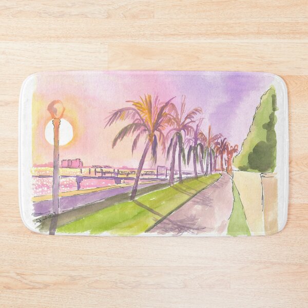 Item preview, Sunset on Palm Beach Florida Lake and Bikeway designed and sold by artshop77.