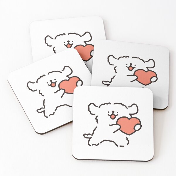 Item preview, Cute Line Puppy Maltese Give Love  designed and sold by sleepycharis.