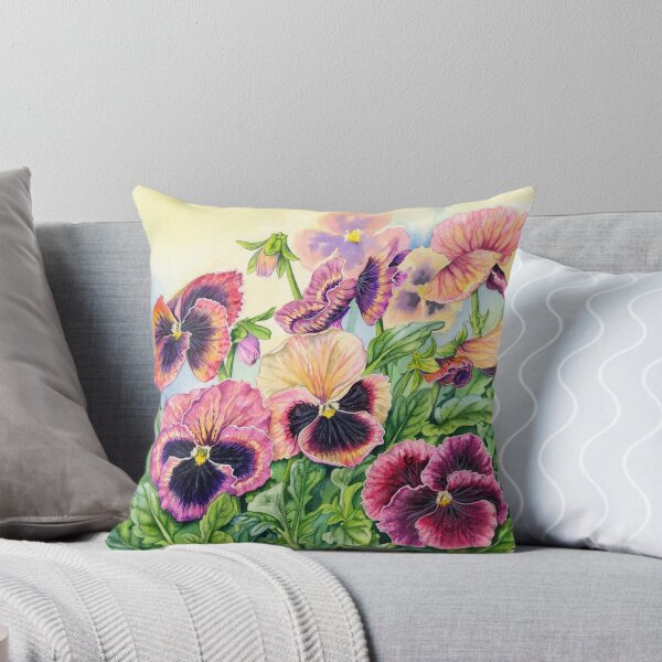 Item preview, Victorian Pansies (watercolour on paper) designed and sold by Painting By Nature.