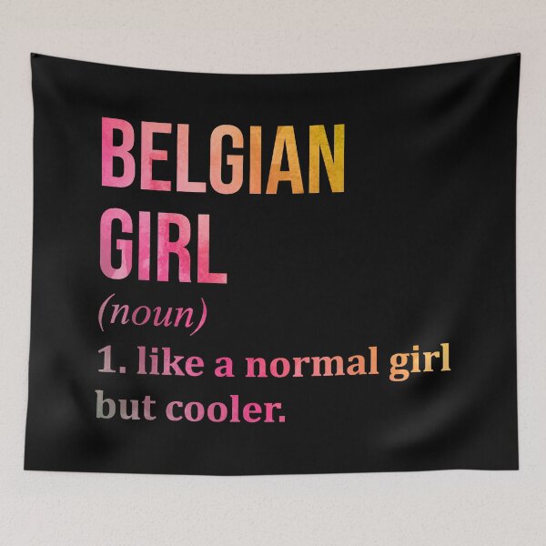 Item preview, Belgian Girl Definition in Watercolor designed and sold by XCIV.