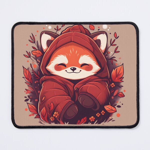 Item preview, Anime Red Panda in Crimson Red Jacket designed and sold by InkedBeasts.