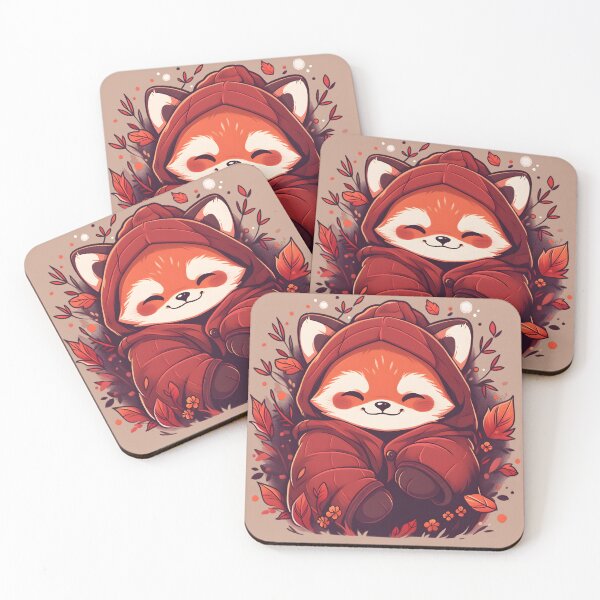 Item preview, Anime Red Panda in Crimson Red Jacket designed and sold by InkedBeasts.