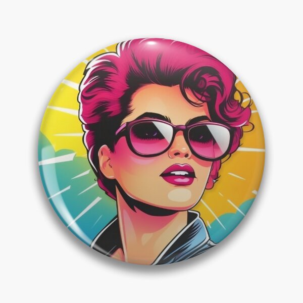 Item preview, Colorful retro 80s stylo look designed and sold by Stickerlion.