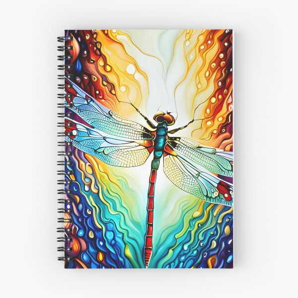 Item preview, Dragonfly Stained Glass Cartoon designed and sold by druidwolfart.