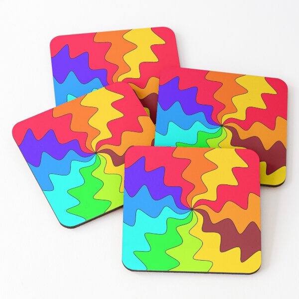 Item preview, Colourful rainbow waves designed and sold by Vibrantstroke.