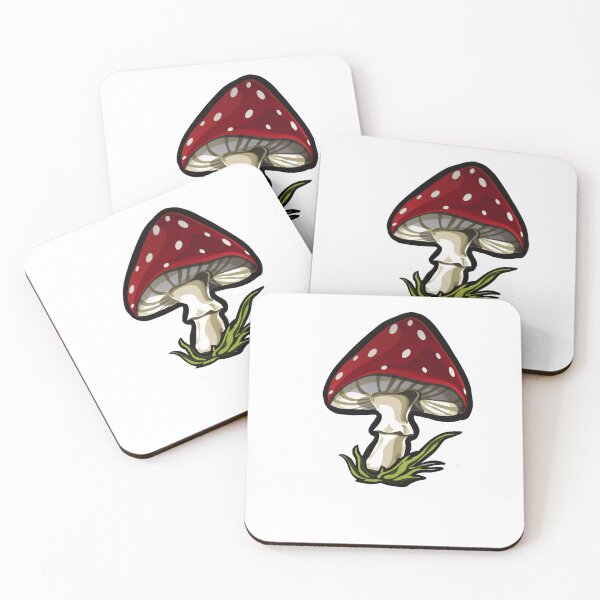 Item preview, Red Toadstool mushroom forest designed and sold by HeArtTattoo.