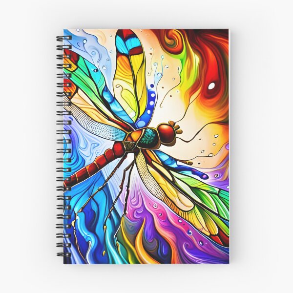 Item preview, Dragonfly Stained Glass Cartoon designed and sold by druidwolfart.
