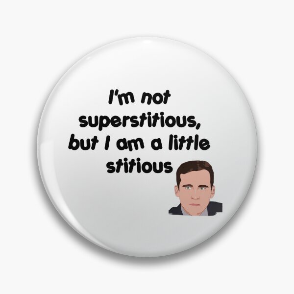 Item preview, I'm not superstitious, but I am a little stitious designed and sold by livetogether.