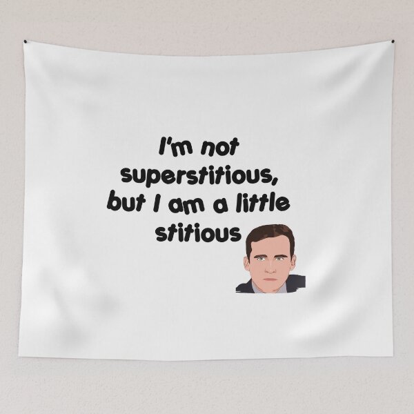 Item preview, I'm not superstitious, but I am a little stitious designed and sold by livetogether.