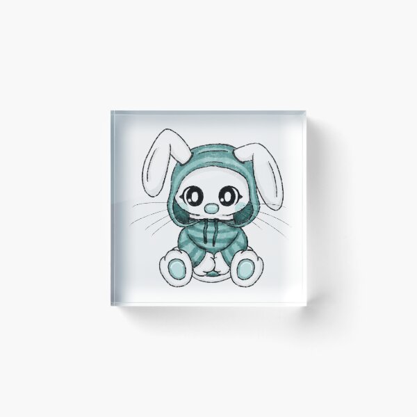 Item preview, cute bunny with hoodie designed and sold by Pezi-Creation.